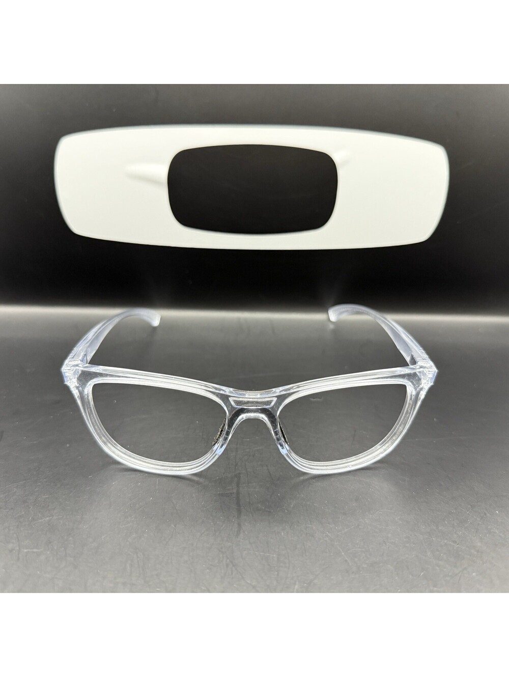 Oakley Leadline Polished Clear Frame (Silver Icon) OO9473-0856